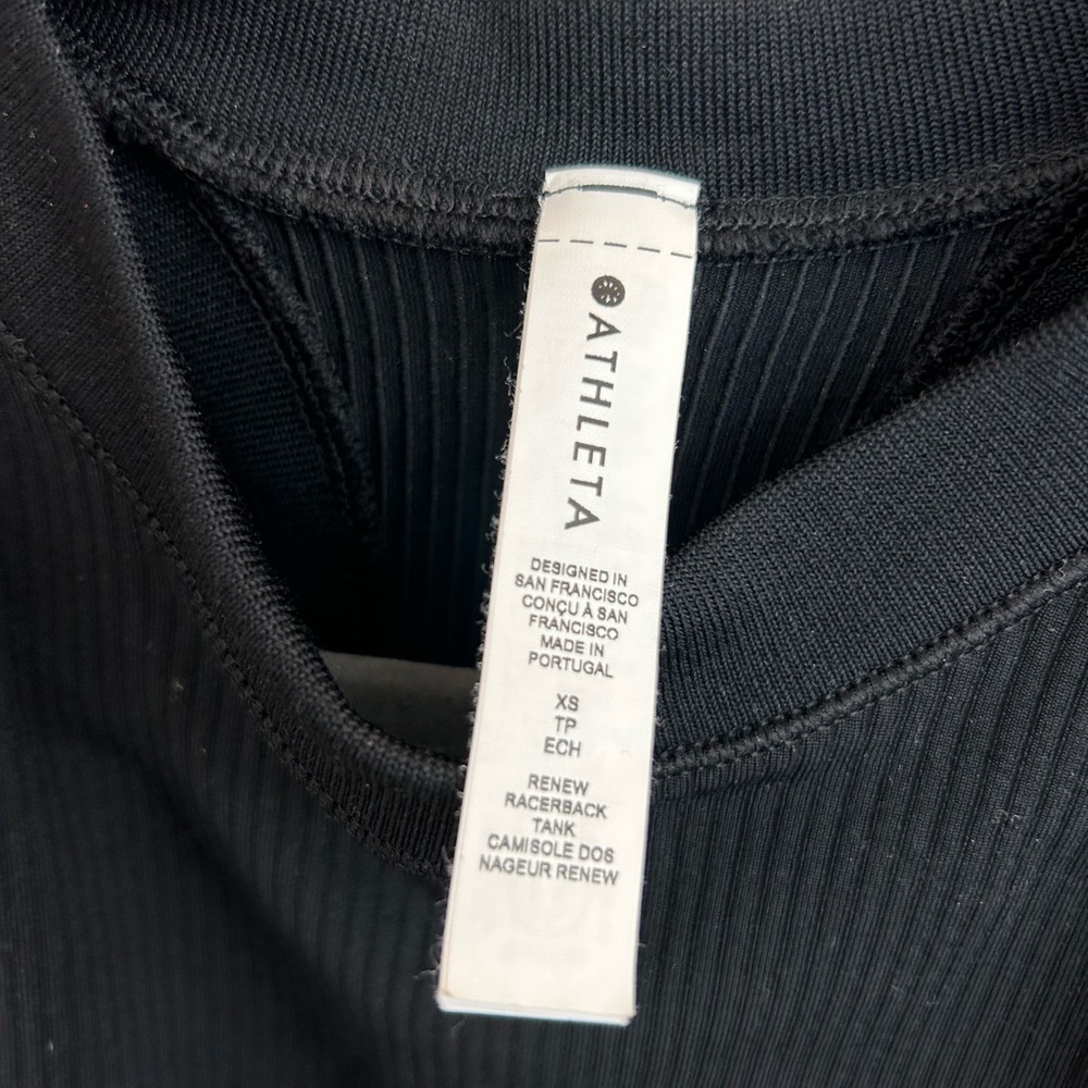 Athleta black racer back tank top - Picture 3 of 5